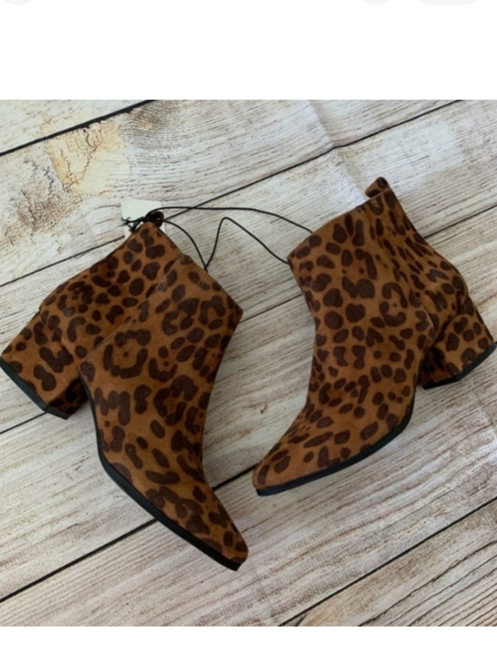 Leopard Print Ankle Boots